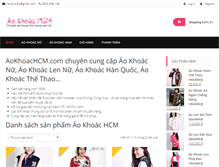 Tablet Screenshot of aokhoachcm.com